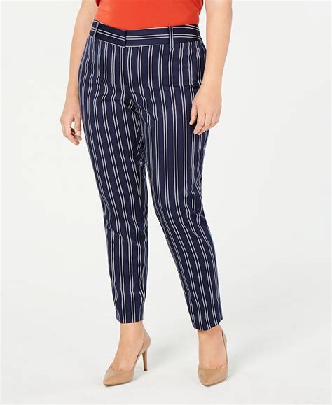 Michael Michael Kors Plus Size Miranda Striped Pants